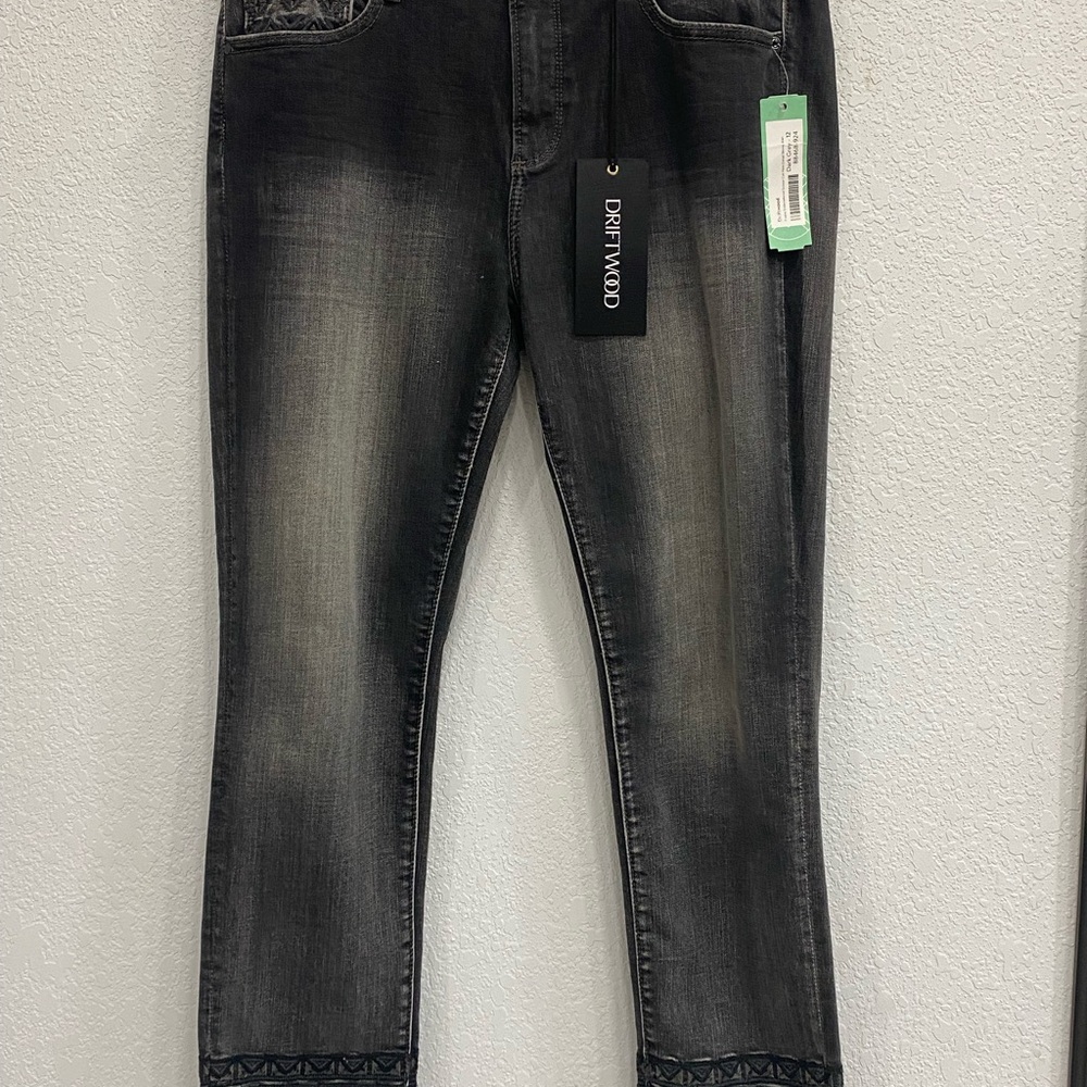 DRIFTWOOD Faded Black Ankle Jeans